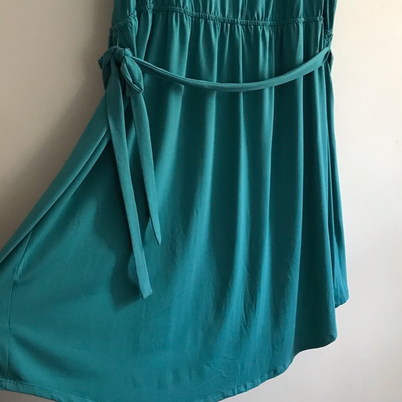 Teal Green/Blue High Low Dress in Size 4X - Picture 3 of 8